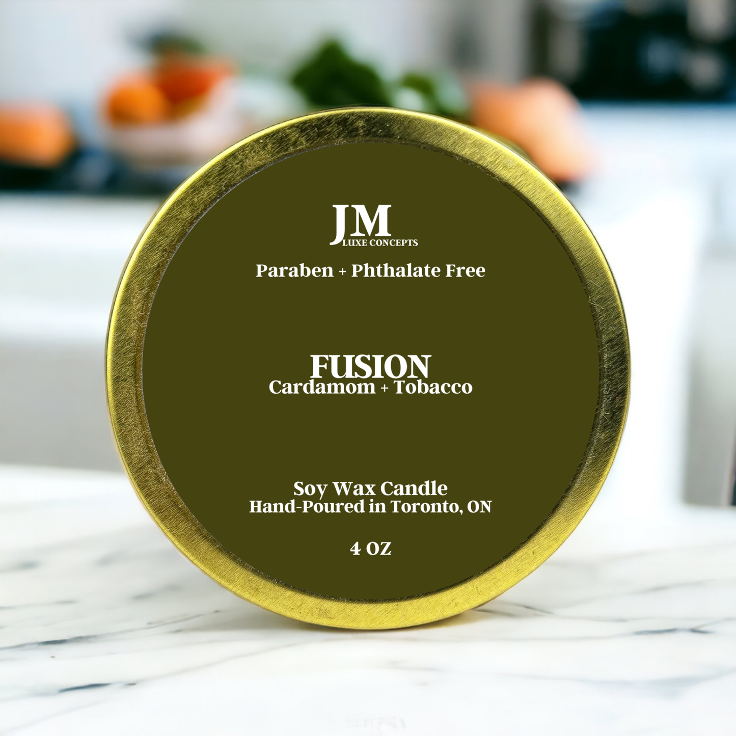 Cardamom + Tobacco Scented Travel Tin Candle - Fusion