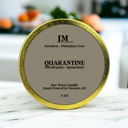 Eucalyptus and Spearmint Scented Travel Tin Candle - Quarantine